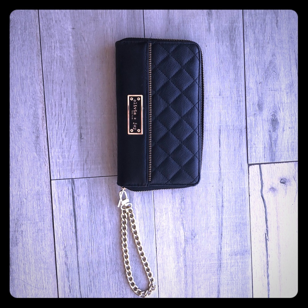 Black and gold clutch